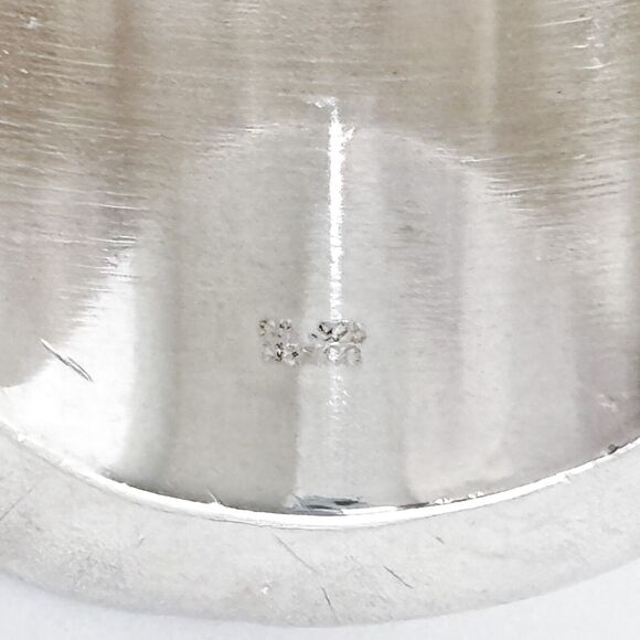 Vintage Mexico CH Sterling Silver 925 Hammered Wide Band Statement Ring Size 7 - Picture 6 of 9